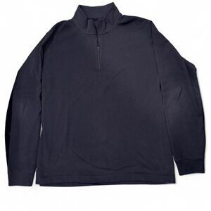Uniqlo navy quarter zip sweatshirt